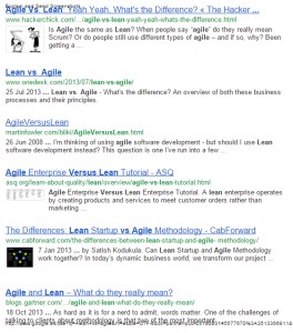 Lean vs Agile